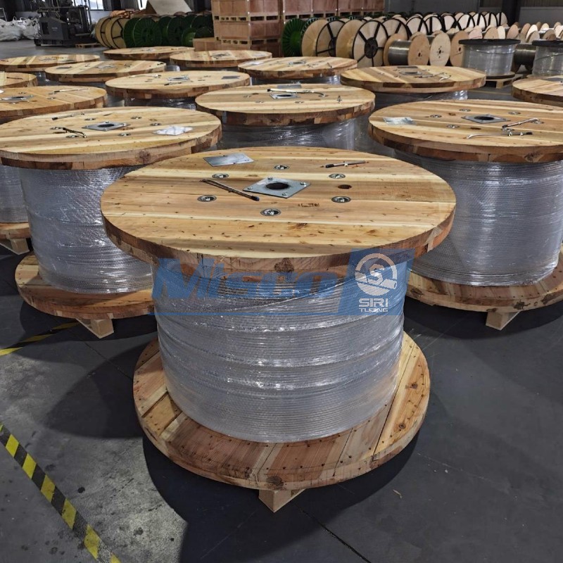 S31803 2205 Сваренная капиллярная трубка длиной 10000 м, непрерывная длина без стыковой сварки