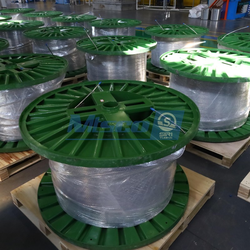 Трубка тепловой катушки из нержавеющей стали 316 3/4 дюйма с деревянной упаковкой вьюрка