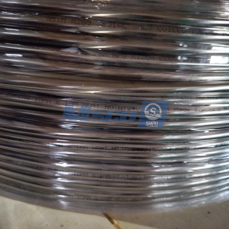625 никелевых сплавов Яркие отожженные сварные колтюбинговые трубы с деревянной упаковкой вьюрка