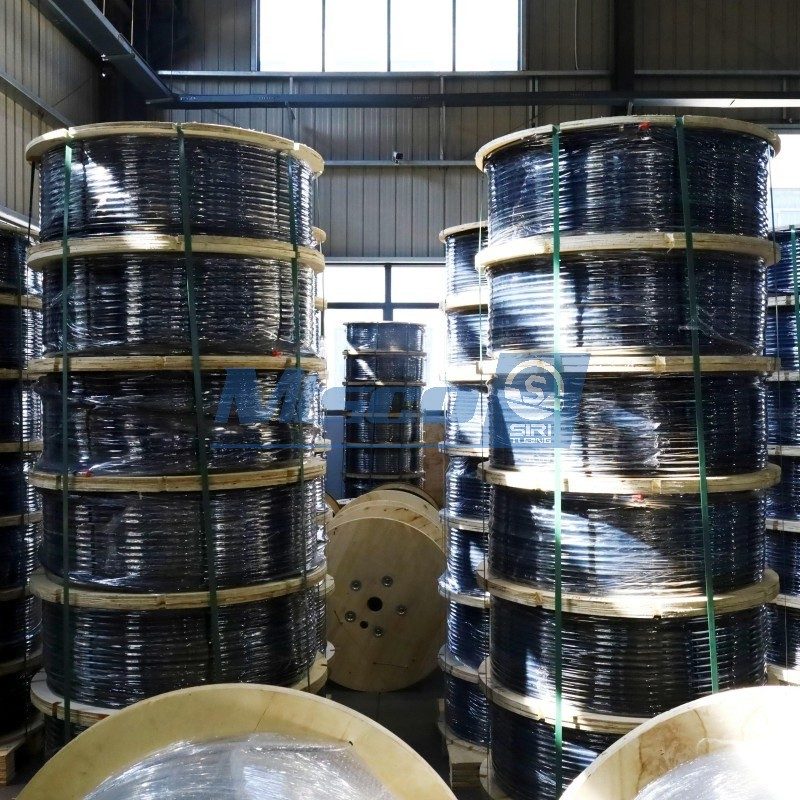 Сварная трубка из сплава 825, инкапсулированный кабель, 1/4 дюйма из сантопрена TPV 