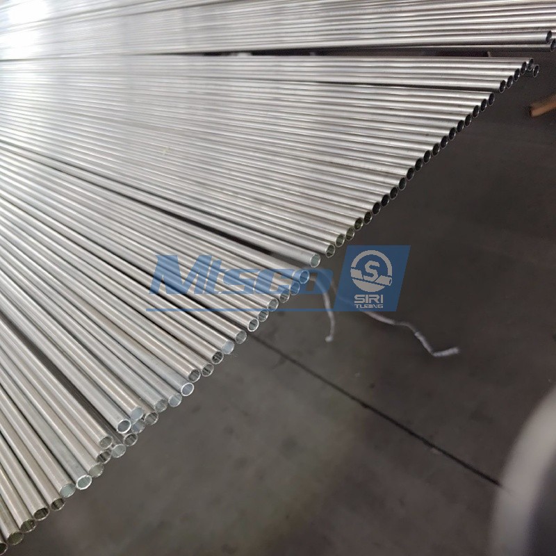 ASTM A269 304L Теплообменник с прямой трубкой, яркий отожженный